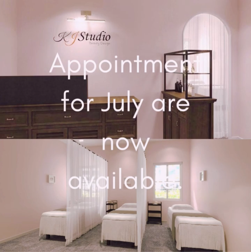 KJStudio appointment for July